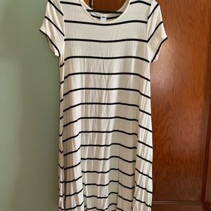 White striped dress